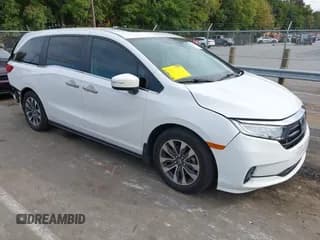✅ 2023 Honda Odyssey EX-L • VIN: 5FNRL6H64PB025005 • Lot: 43399062. Listed on IAAI with 19,048 mi. Free auction sales archive from the USA and detailed vehicle history report at DreamBid. Image 1.