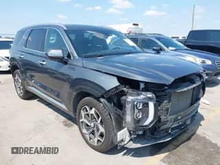 2022 Hyundai Palisade Calligraphy z VIN KM8R7DHE2NU465398, wystawiony jako IAAI lot #43267389 z przebiegiem 64 929 mil mil oraz . Historia ofert i sprzedaży dostępna na DreamBid. Obrazek 1.