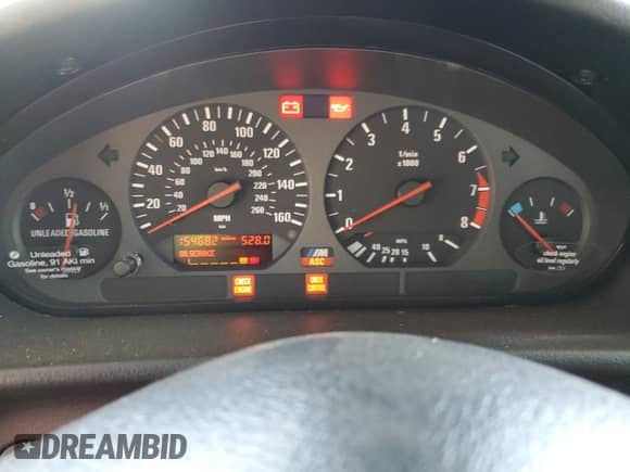 1998 BMW 3 Series M3s z VIN WBSCD9328WEE09518, wystawiony jako Copart lot #62601595 z przebiegiem 154 682 mil mil oraz Szkoda całkowita • Salvage title. Historia ofert i sprzedaży dostępna na DreamBid. Obrazek 9.