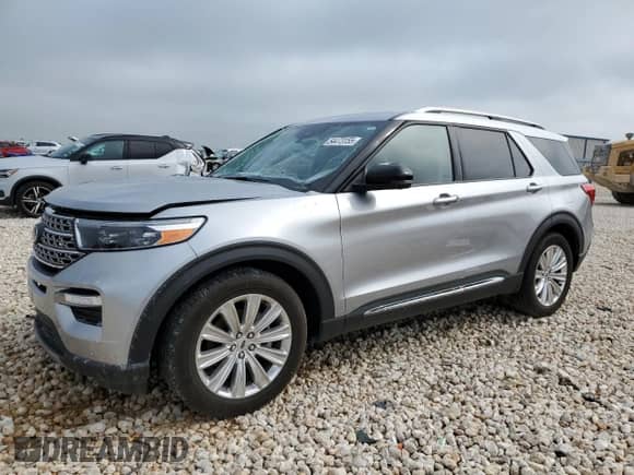 2022 Ford Explorer Limited with VIN 1FMSK7FH9NGA35042, listed as a Copart auction lot 54473155 with 75,147 mi miles and Salvage title. Bid and sale history available at DreamBid. Image 1.