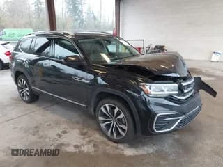 ✅ 2021 Volkswagen Atlas SEL Premium R-Line • VIN: 1V2FR2CA0MC543335 • Lot: 43714986. Listed on IAAI with 67,643 mi. Free auction sales archive from the USA and detailed vehicle history report at DreamBid. Image 1.