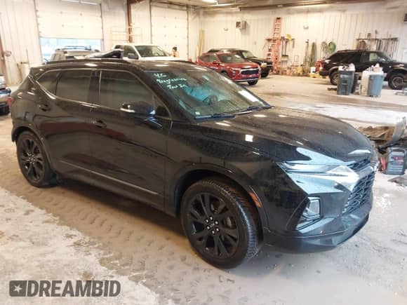 2020 Chevrolet Blazer RS z VIN 3GNKBKRS7LS654887, wystawiony jako IAAI lot #43384861 z przebiegiem 68 542 mil mil oraz . Historia ofert i sprzedaży dostępna na DreamBid. Obrazek 1.