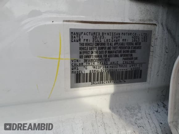 ✅ 2024 Nissan Sentra SV • VIN: 3N1AB8CVXRY213676 • Лот: 92507655. Опубликован ранее на Copart с пробегом 41 828 миль. Бесплатный доступ к архиву аукционных продаж из США и подробный отчёт об истории автомобиля на DreamBid. Изображение 12.