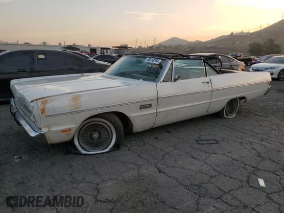✅ 1969 Plymouth Fury • VIN: PM27F9D246273 • Lot: 83016754. Listed on Copart with 13,733 mi. Free auction sales archive from the USA and detailed vehicle history report at DreamBid. Image 1.