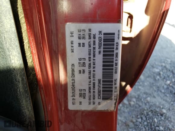 ✅ 2001 Chrysler 300M M • VIN: 2C3AE66G71H718403 • Lot: 74113444. Wystawiony na Copart z przebiegiem Nie podano. Bezpłatny archiwum sprzedaży aukcyjnych z USA i szczegółowy raport historii pojazdu na DreamBid. Zdjęcie 14.