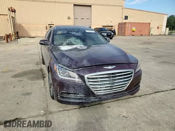 2015 Hyundai Genesis 3.8L with VIN KMHGN4JE5FU077610, listed as a Copart auction lot 81951665 with Not provided miles and Salvage title. Bid and sale history available at DreamBid. Image 13.
