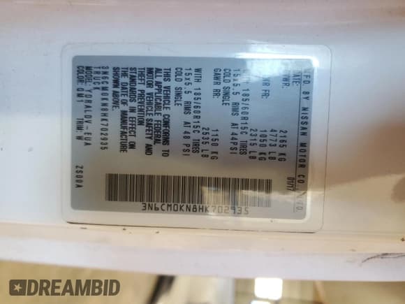 ✅ 2017 Nissan NV200 S • VIN: 3N6CM0KN8HK702935 • Lot: 91880195. Wystawiony na Copart z przebiegiem 173 568 mil. Bezpłatny archiwum sprzedaży aukcyjnych z USA i szczegółowy raport historii pojazdu na DreamBid. Zdjęcie 14.