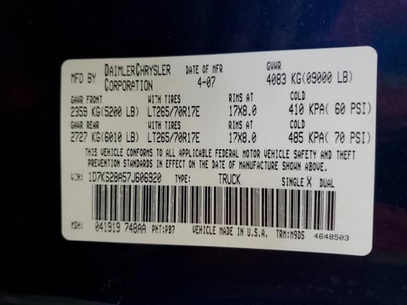 ✅ 2007 Dodge 2500 Laramie • VIN: 1D7KS28A57J606920 • Лот: 51732225. Опубликован ранее на Copart с пробегом 229 601 миль. Бесплатный доступ к архиву аукционных продаж из США и подробный отчёт об истории автомобиля на DreamBid. Изображение 12.