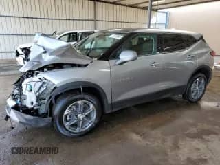 2025 Chevrolet Blazer LT z VIN 3GNKBCR40SS188936, wystawiony jako Copart lot #66968735 z przebiegiem 7 588 mil mil oraz Szkoda całkowita • Salvage title. Historia ofert i sprzedaży dostępna na DreamBid. Obrazek 1.