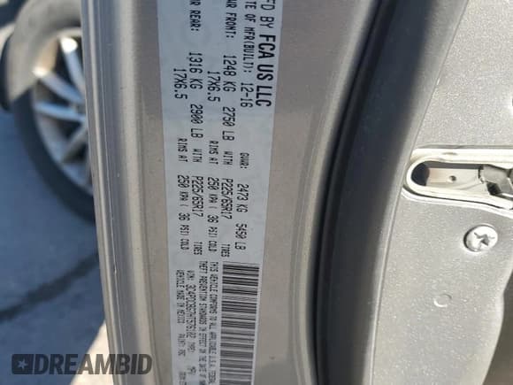 ✅ 2017 Dodge Journey SXT • VIN: 3C4PDCBG7HT576102 • Lot: 54956095. Listed on Copart with 114,102 mi. Free auction sales archive from the USA and detailed vehicle history report at DreamBid. Image 13.