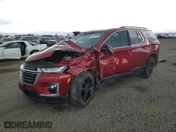✅ 2023 Chevrolet Traverse LT Cloth • VIN: 1GNEVGKW4PJ161903 • Лот: 62792725. Опубликован ранее на Copart с пробегом 34 204 миль. Бесплатный доступ к архиву аукционных продаж из США и подробный отчёт об истории автомобиля на DreamBid. Изображение 1.