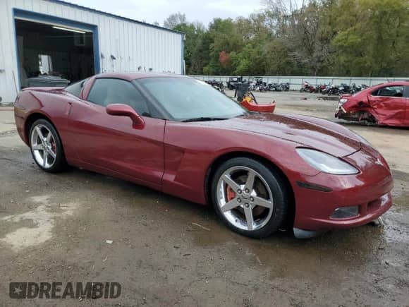2007 Chevrolet Corvette with VIN 1G1YY26UX75111582, listed as a Copart auction lot 80127794 with 80,733 mi miles and Salvage title. Bid and sale history available at DreamBid. Image 4.