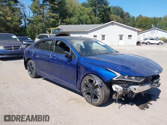 ✅ 2023 Kia K5 GT-Line • VIN: 5XXG64J25PG216715 • Lot: 43191805. Listed on IAAI with 36,692 mi. Free auction sales archive from the USA and detailed vehicle history report at DreamBid. Image 1.