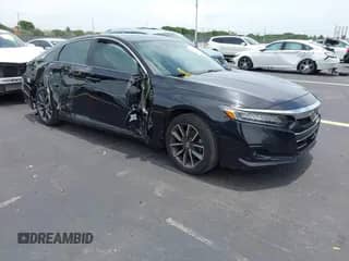 2022 Honda Accord EX-L z VIN 1HGCV1F50NA008528, wystawiony jako IAAI lot #42637521 z przebiegiem 65 491 mil mil oraz . Historia ofert i sprzedaży dostępna na DreamBid. Obrazek 1.