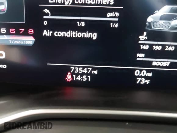 ✅ 2020 Audi S5 Prestige • VIN: WAUR4AF53LA001675 • Lot: 43082283. Listed on IAAI with 73,547 mi. Free auction sales archive from the USA and detailed vehicle history report at DreamBid. Image 15.