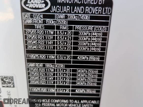 ✅ 2024 Land Rover Range Rover SE • VIN: SALKP9E98RA230644 • Лот: 70317695. Опубликован ранее на Copart с пробегом 17 106 миль. Бесплатный доступ к архиву аукционных продаж из США и подробный отчёт об истории автомобиля на DreamBid. Изображение 14.