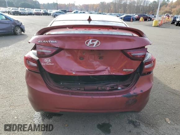 ✅ 2013 Hyundai Elantra Limited • VIN: 5NPDH4AE1DH407801 • Lot: 91012155. Listed on Copart with 264,140 mi. Free auction sales archive from the USA and detailed vehicle history report at DreamBid. Image 6.