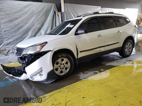 ✅ 2017 Chevrolet Traverse LS • VIN: 1GNKVFED6HJ221270 • Lot: 64547384. Wystawiony na Copart z przebiegiem Nie podano. Bezpłatny archiwum sprzedaży aukcyjnych z USA i szczegółowy raport historii pojazdu na DreamBid. Zdjęcie 1.