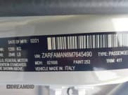 ✅ 2021 Alfa Romeo Giulia • VIN: ZARFAMAN6M7645490 • Lot: 42165037. Listed on IAAI with 57,701 mi. Free auction sales archive from the USA and detailed vehicle history report at DreamBid. Image 9.