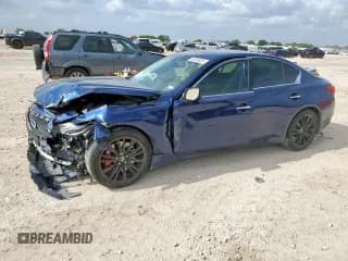 ✅ 2017 Infiniti Q50 Red Sport 400 • VIN: JN1FV7AP4HM850771 • Lot: 63266925. Wystawiony na Copart z przebiegiem 72 958 mil. Bezpłatny archiwum sprzedaży aukcyjnych z USA i szczegółowy raport historii pojazdu na DreamBid. Zdjęcie 1.