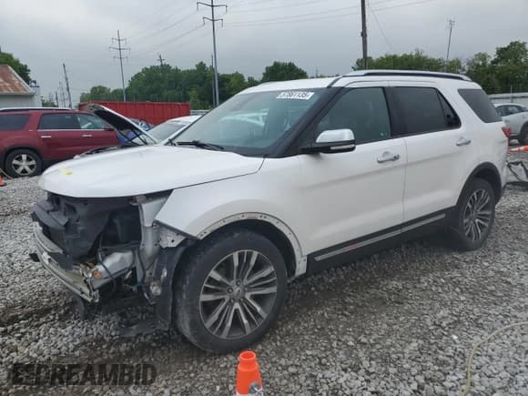 ✅ 2017 Ford Explorer Platinum • VIN: 1FM5K8HT1HGC59348 • Lot: 57861135. Listed on Copart with 116,163 mi. Free auction sales archive from the USA and detailed vehicle history report at DreamBid. Image 1.