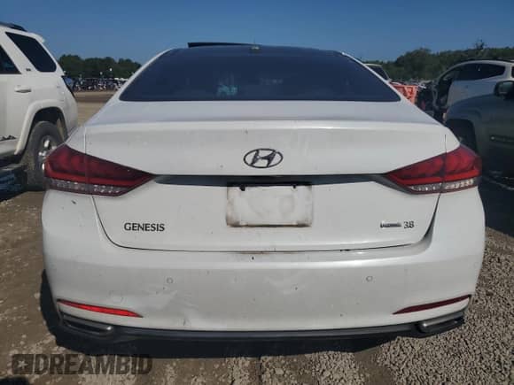 2015 Hyundai Genesis 3.8L z VIN KMHGN4JE1FU100557, wystawiony jako Copart lot #71789384 z przebiegiem 91 027 mil mil oraz Czysty tytuł • Clean title. Historia ofert i sprzedaży dostępna na DreamBid. Obrazek 6.