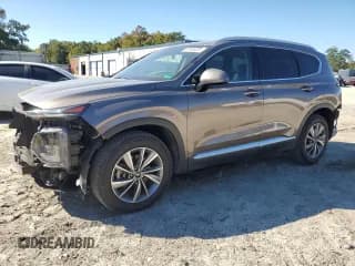 ✅ 2019 Hyundai Santa Fe SEL • VIN: 5NMS33AD8KH046455 • Lot: 85166225. Listed on Copart with 51,871 mi. Free auction sales archive from the USA and detailed vehicle history report at DreamBid. Image 1.