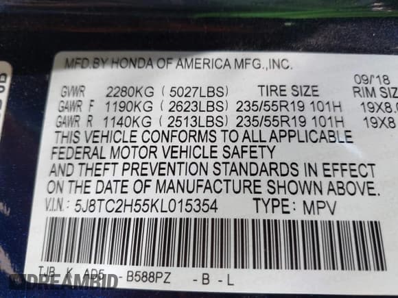 ✅ 2019 Acura RDX Technology • VIN: 5J8TC2H55KL015354 • Lot: 43141701. Wystawiony na IAAI z przebiegiem 78 879 mil. Bezpłatny archiwum sprzedaży aukcyjnych z USA i szczegółowy raport historii pojazdu na DreamBid. Zdjęcie 9.