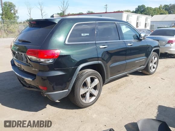 ✅ 2014 Jeep Grand Cherokee Limited • VIN: 1C4RJFBG1EC121191 • Lot: 43365489. Listed on IAAI with 94,990 mi. Free auction sales archive from the USA and detailed vehicle history report at DreamBid. Image 4.