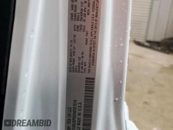 ✅ 2024 Jeep Wrangler Sahara • VIN: 1C4RJXP65RW331514 • Lot: 56888935. Listed on Copart with 18,507 mi. Free auction sales archive from the USA and detailed vehicle history report at DreamBid. Image 13.