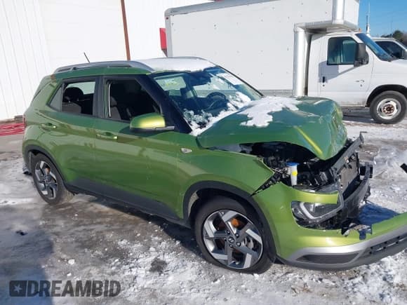 ✅ 2024 Hyundai Venue SEL • VIN: KMHRC8A37RU338485 • Lot: 41271559. Listed on IAAI with 18,665 mi. Free auction sales archive from the USA and detailed vehicle history report at DreamBid. Image 1.