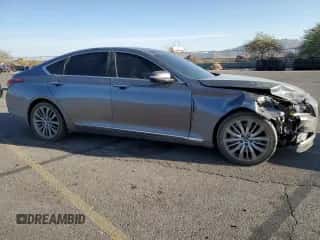 2015 Hyundai Genesis 5.0L z VIN KMHGN4JF4FU016533, wystawiony jako Copart lot #78250604 z przebiegiem 98 239 mil mil oraz Szkoda całkowita • Salvage title. Historia ofert i sprzedaży dostępna na DreamBid. Obrazek 4.