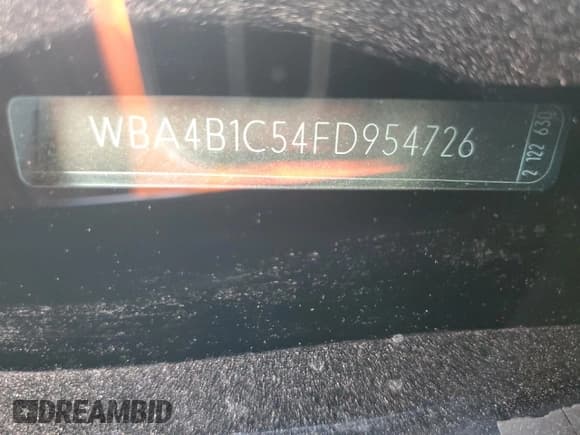 ✅ 2015 BMW 4 Series 435i • VIN: WBA4B1C54FD954726 • Лот: 67863145. Опубликован ранее на Copart с пробегом 162 573 миль. Бесплатный доступ к архиву аукционных продаж из США и подробный отчёт об истории автомобиля на DreamBid. Изображение 12.