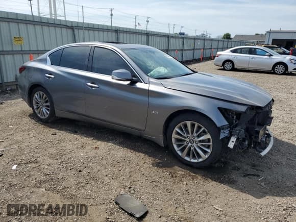 ✅ 2019 Infiniti Q50 Luxe • VIN: JN1EV7AR8KM553216 • Лот: 80259505. Опубликован ранее на Copart с пробегом 41 256 миль. Бесплатный доступ к архиву аукционных продаж из США и подробный отчёт об истории автомобиля на DreamBid. Изображение 4.