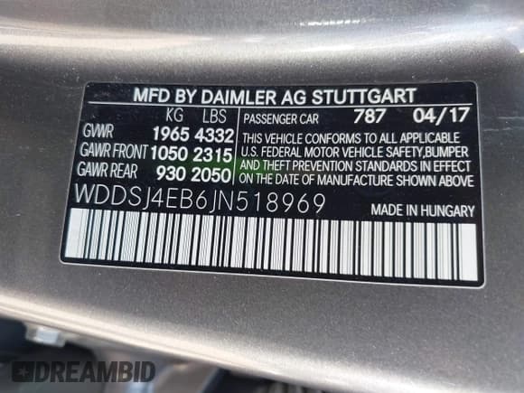 ✅ 2018 Mercedes-Benz CLA 250 • VIN: WDDSJ4EB6JN518969 • Лот: 43285494. Опубликован ранее на IAAI с пробегом 66 074 миль. Бесплатный доступ к архиву аукционных продаж из США и подробный отчёт об истории автомобиля на DreamBid. Изображение 9.