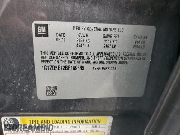 ✅ 2011 Chevrolet Malibu 2LT • VIN: 1G1ZD5E72BF189385 • Лот: 72094715. Опубликован ранее на Copart с пробегом 229 717 миль. Бесплатный доступ к архиву аукционных продаж из США и подробный отчёт об истории автомобиля на DreamBid. Изображение 12.