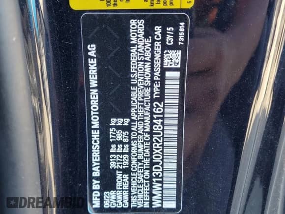 2024 MINI Hardtop Cooper SE с VIN WMW13DJ0XR2U84162, выставлен на аукционе Copart как лот 91054485 с пробегом 16 950 миль миль и Списание • Salvage title. История ставок и продаж доступна на DreamBid. Изображение 12.