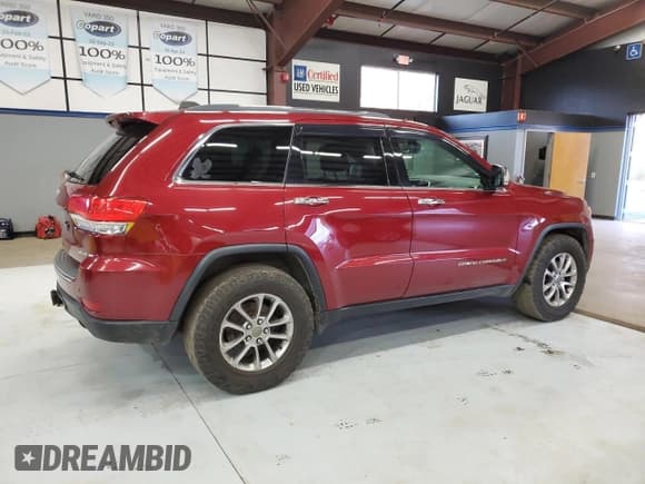 ✅ 2015 Jeep Grand Cherokee Limited • VIN: 1C4RJFBG0FC804310 • Лот: 92297565. Опубликован ранее на Copart с пробегом 121 717 миль. Бесплатный доступ к архиву аукционных продаж из США и подробный отчёт об истории автомобиля на DreamBid. Изображение 3.