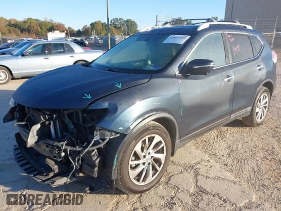 ✅ 2015 Nissan Rogue SL • VIN: 5N1AT2MV8FC763948 • Lot: 43492030. Wystawiony na IAAI z przebiegiem 160 209 mil. Bezpłatny archiwum sprzedaży aukcyjnych z USA i szczegółowy raport historii pojazdu na DreamBid. Zdjęcie 2.