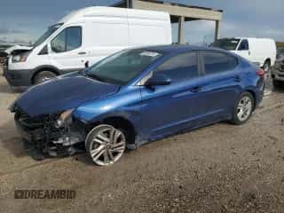 2020 Hyundai Elantra SEL with VIN 5NPD84LF8LH524084, listed as a Copart auction lot 80598735 with 92,747 mi miles and Salvage title. Bid and sale history available at DreamBid. Image 1.