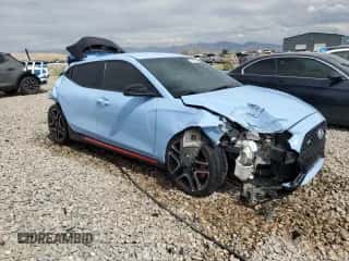 2022 Hyundai Veloster z VIN KMHT36AH5NU012801, wystawiony jako Copart lot #71395064 z przebiegiem 20 133 mil mil oraz Szkoda całkowita • Salvage title. Historia ofert i sprzedaży dostępna na DreamBid. Obrazek 4.