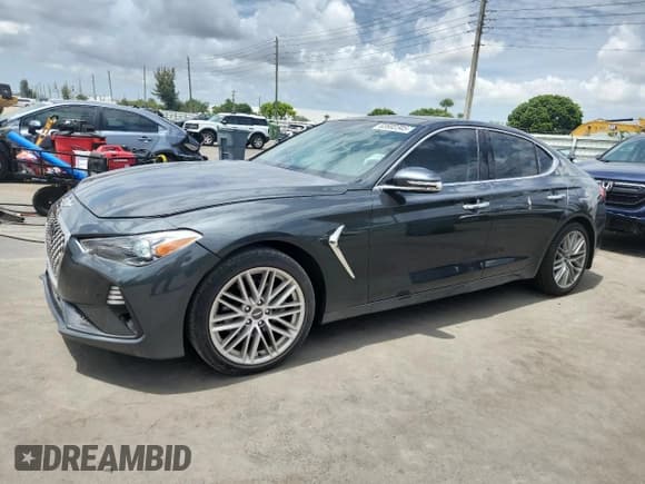 ✅ 2021 Genesis G70 2.0T • VIN: KMTG34LA8MU074008 • Лот: 62692345. Опубликован ранее на Copart с пробегом 33 204 миль. Бесплатный доступ к архиву аукционных продаж из США и подробный отчёт об истории автомобиля на DreamBid. Изображение 1.