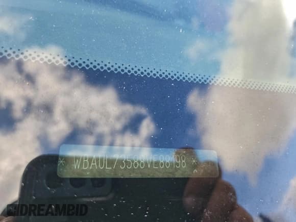 ✅ 2008 BMW 1 Series 128i • VIN: WBAUL73588VE88198 • Lot: 96302915. Listed on Copart with 167,619 mi. Free auction sales archive from the USA and detailed vehicle history report at DreamBid. Image 12.