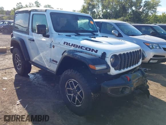 ✅ 2024 Jeep Wrangler Rubicon • VIN: 1C4PJXCG4RW179487 • Lot: 43097547. Listed on IAAI with 4,722 mi. Free auction sales archive from the USA and detailed vehicle history report at DreamBid. Image 1.