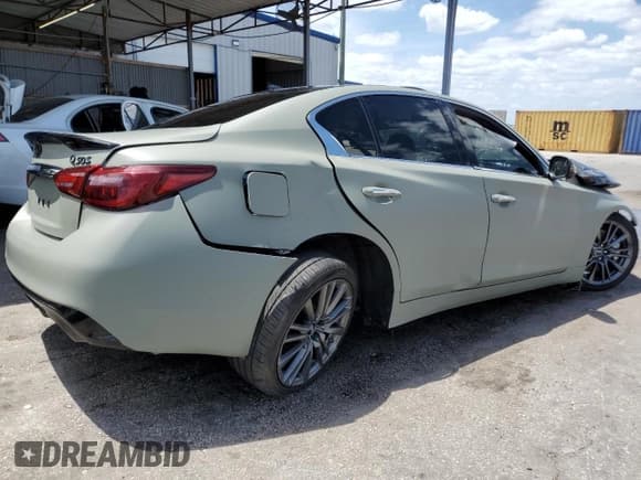 ✅ 2020 Infiniti Q50 Luxe • VIN: JN1EV7AR8LM252026 • Lot: 60788925. Listed on Copart with 58,979 mi. Free auction sales archive from the USA and detailed vehicle history report at DreamBid. Image 3.