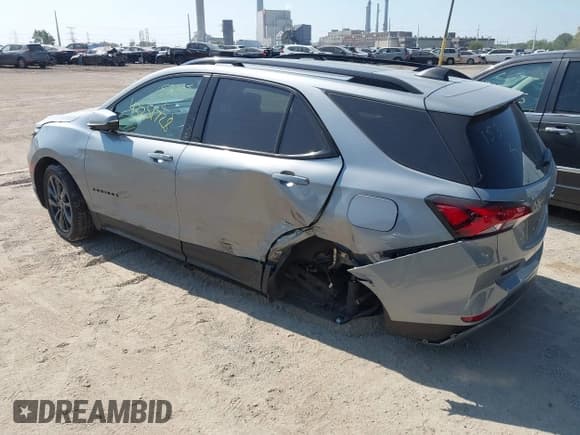 ✅ 2024 Chevrolet Equinox RS • VIN: 3GNAXWEG3RS153865 • Lot: 43251728. Listed on IAAI with 18,135 mi. Free auction sales archive from the USA and detailed vehicle history report at DreamBid. Image 3.