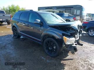 2015 Dodge Journey SXT z VIN 3C4PDCBB5FT747513, wystawiony jako IAAI lot #43192573 z przebiegiem 108 641 mil mil oraz . Historia ofert i sprzedaży dostępna na DreamBid. Obrazek 1.