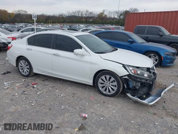 ✅ 2015 Honda Accord EX-L • VIN: 1HGCR2F89FA221712 • Lot: 43720787. Listed on IAAI with 137,968 mi. Free auction sales archive from the USA and detailed vehicle history report at DreamBid. Image 1.