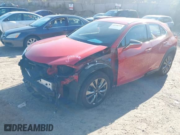 ✅ 2021 Lexus UX 250h F Sport • VIN: JTHR9JBH0M2039167 • Lot: 43290348. Listed on IAAI with 150,965 mi. Free auction sales archive from the USA and detailed vehicle history report at DreamBid. Image 2.