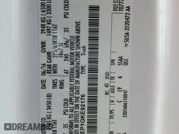 ✅ 2016 Ford F-150 XLT • VIN: 1FTEX1EP1GKE92176 • Lot: 67246815. Listed on Copart with 187,334 mi. Free auction sales archive from the USA and detailed vehicle history report at DreamBid. Image 12.